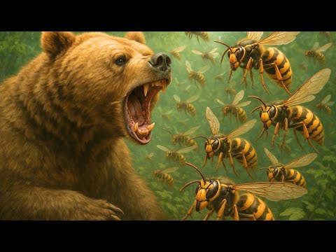 Terrifying! Giant Swarm of Bees Attacks Bear in Brutal Revenge