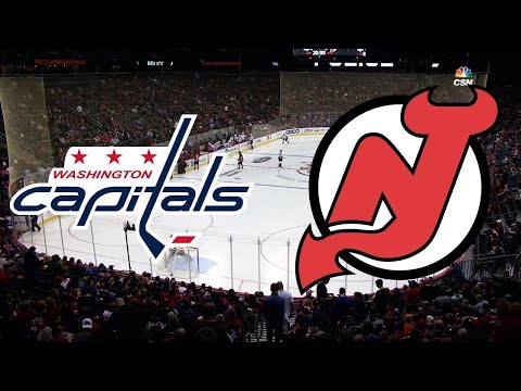 NHL 18 Washington Capitals  vs New Jersey Devils PS4 Gameplay