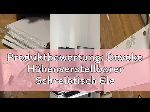 Produktbewertung: Devoko Höhenverstellbarer Schreibtisch Elektrischer, 140x80cm, Schreibtisch mit Sc