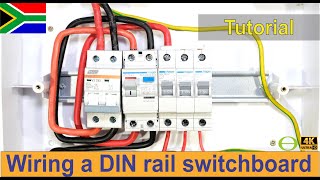 How to wire a single phase DIN rail distribution b