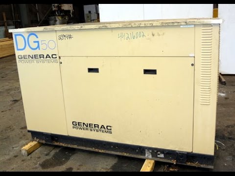 Used- Generac 50 kW prime rated Natural Gas Generator Set - stock # 44216003