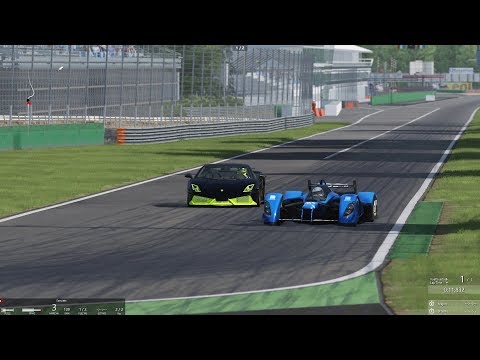Red Bull X2010 vs Lamborghini Gallardo LP7777 Sl Quad Turbo. Monza.  Assetto Corsa
