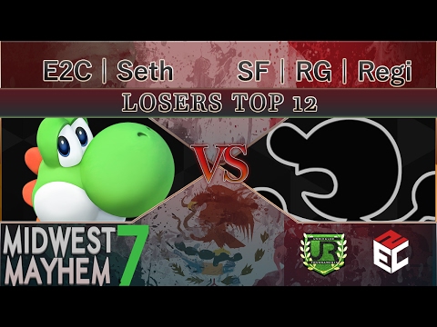 Midwest Mayhem 7 LOSERS TOP 12 - E2C | Seth (Yoshi) vs SF | RG | Regi (Game n Watch, Lucina)