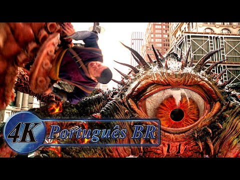 Dr. Strange and Wong vs. Gargantos Scene [Portuguese Dubbed|Dr. Strange in the Multiverse of Madness