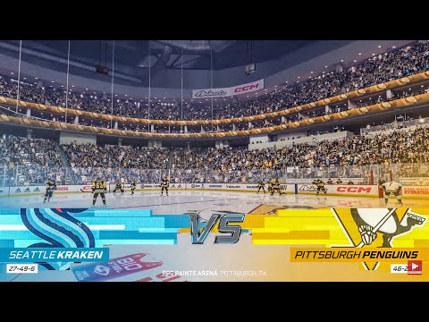 Seattle Kraken vs Pittsburgh Penguins 11/5/2022 NHL 23 Gameplay