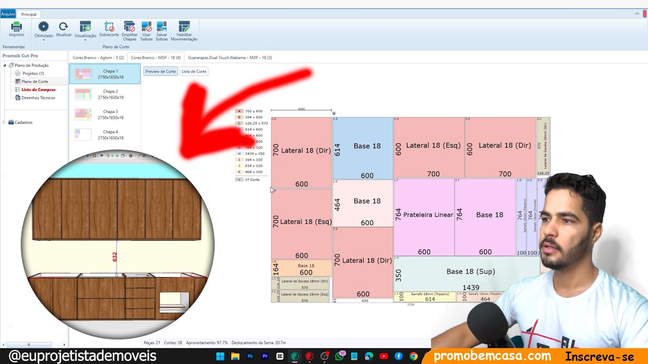 ESSE É O PROCESSO PARA TIRAR PLANO DE CORTE NO PROMOB DE FORMA CORRETA #promobemcasa #arquitetura