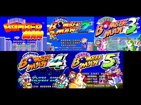 Super Bomberman 1-2-3-4-5 Snes Gameplay (The 112 Stars)