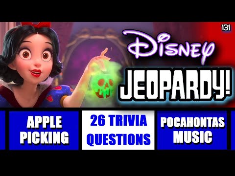 Disney Jeopardy Quiz • 26 Clue Game • Test your Knowledge