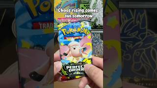 Chaos rising comes out tomorrow! #pokemon #pokemoncards #pokemontcg #perfectorder #chaosrising
