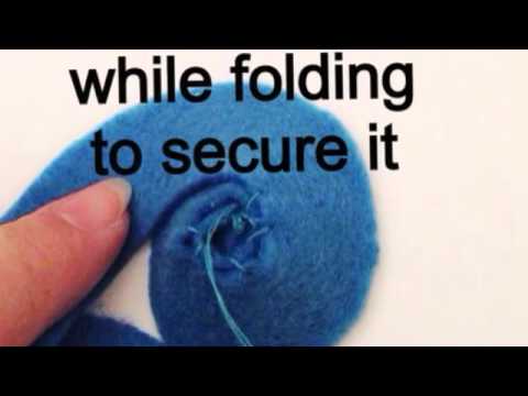 How to make flowers from felt
