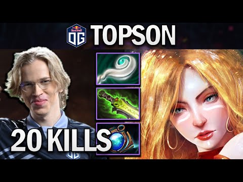 OG.TOPSON LINA WITH 20 KILLS - DOTA 2 7.27 GAMEPLAY