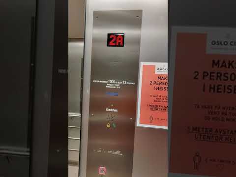 2015 Myhre roped hydraulic elevator @ Oslo City, Oslo, Norway.