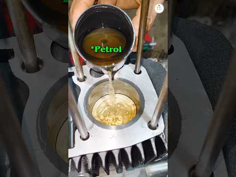 Motorcycle Piston Ring Leakage Check #motorcycle #piston #trending #viral #shorts