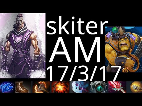 skiter Anti-Mage vs FV, SK, WR, Batrider, Earthshaker - dota2