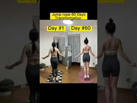 Jump rope transformation 60 days jumping rope weight loss#jumprope #jumpropetransformation