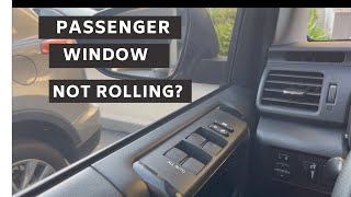 Toyota 4Runner Window Driver side fix.