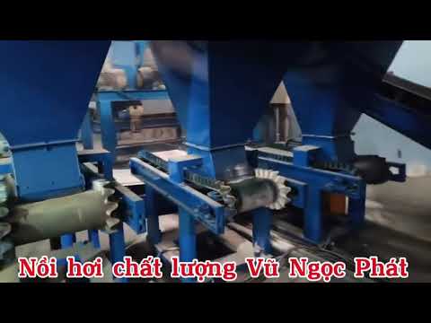 Lò hơi đốt củi và buồng đốt lấy nhiệt cho dây chuyền sản xuất phân bón tại Long an