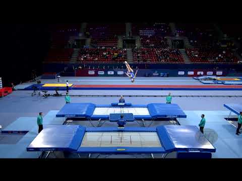 KULESHOVA Kateryna (UKR) W - 2022 Trampoline Worlds, Sofia (BUL) - Q Trampoline Exercise 2
