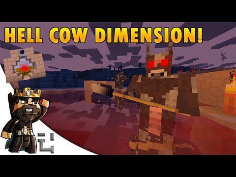 Intense Minecraft Mods: Deadly Moo Moo Dimension!