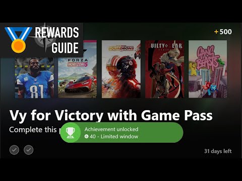 V for Victory with Game Pass Punch Card Guide for Microsoft Rewards on Xbox - Unlock 3 Achievements