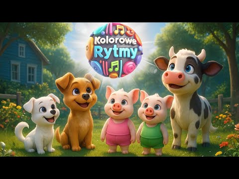 Piesek Bruno, Fifi i parę świnek mix - piosenki dla dzieci - KOLOROWE RYTMY