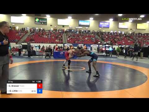 2018 Marine Corps US Open/Senior Men's Freestyle 61 Rnd Of 16 - Cody Brewer (TMWC) Vs. Darrius Lit