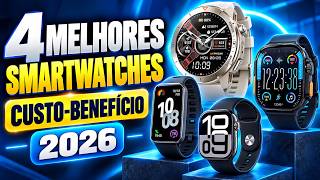 4 Melhores Smartwatches Custo-Benefício de 2026 | Do Barato ao GPS