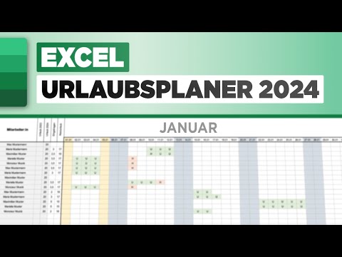 Excel Urlaubsplaner für 2024 inkl. Download