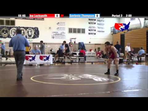 2012 Univ. WTT: 66 KG - Joe Locksmith (Navy Mat Club) vs. Santonio Thompson (Yes Wrestling)