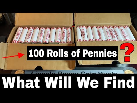 Coin Roll Hunting Penny Boxes for Old Wheat Pennies - What Will We Find?