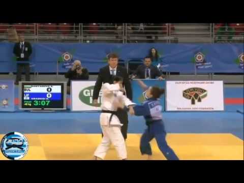 European Judo Open Sofia 2014 Final -48kg DAMYANOVA Borislava (BUL) - KRASNIQI Distria (IJF)