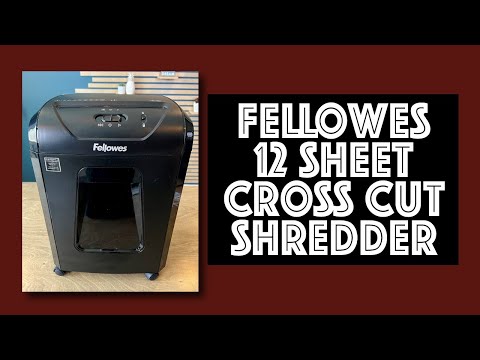 Fellowes 12C15 12 Sheet Cross Cut Paper Shredder Review