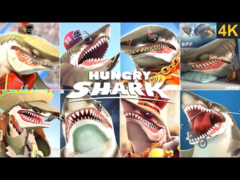 MEGALODON ALL TRAILER & MOVIE THROUGH THE YEARS!!! (2010 - 2022) HUNGRY SHARK WORLD 4K