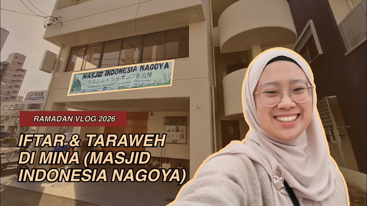 Iftar di masjid yang dibangun oleh komunitas Indonesia di Nagoya