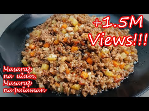 EASY TO COOK GINISANG PORK GINILING WITH OYSTER SAUCE