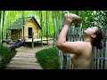 FULL VIDEO 100 Days Alone In The Jungle Building A Tree Shelter Hunting For Survival Phượng Pú