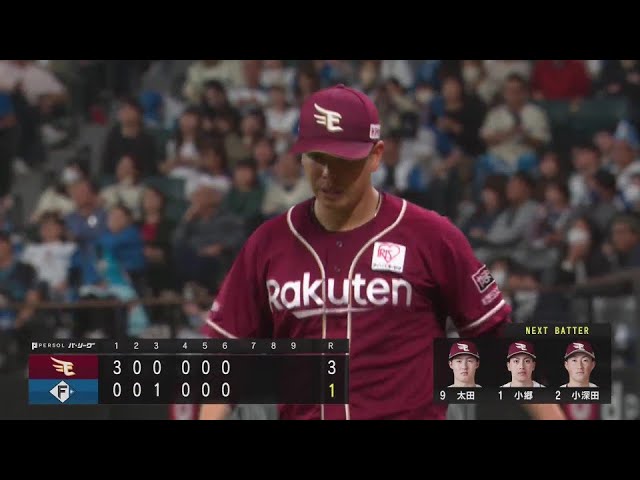 【6回裏】制球力が光る!! イーグルス・藤井聖 粘りの投球で6回4安打1失点の好投!!  2024年9月25日 北海道日本ハムファイターズ 対 東北楽天ゴールデンイーグルス