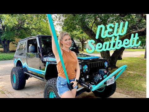 How to Install CUSTOM SEATBELTS in a Jeep Wrangler, plus BONUS footage of our new BEADLOCKS and more