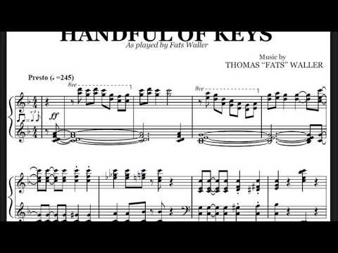 “Handful of Keys” Fats Waller on Victor 38508 (1929) classic stride jazz piano