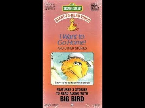Sesame Street Start-to-Read Video: I Want to Go Home! 1987 VHS
