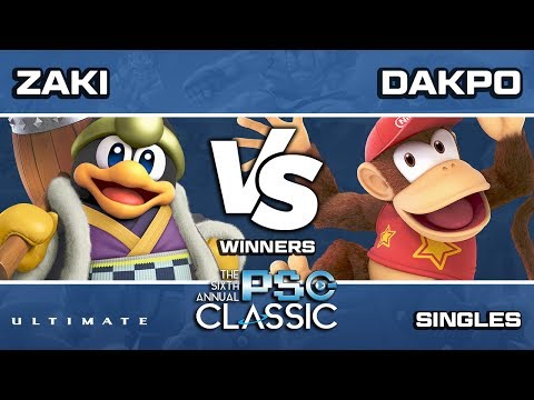 PSG Classic 2019 Smash Ultimate Geki | Zaki (King Dedede) vs TLOC|Dakpo (Diddy Kong) Winners Round 4