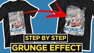 How To Design A Grunge Effect T-shirt for Print on Demand