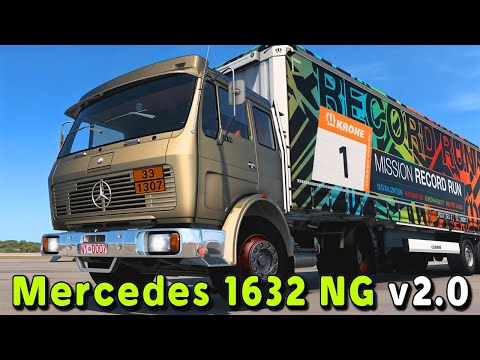 The Mighty Mercedes Machine - Mercedes 1632 NG v2.0 Truck Mod ETS 2 Gameplay