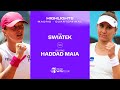 Iga Swiatek vs. Beatriz Haddad Maia | 2024 Madrid Quarterfinal | WTA Match Highlights