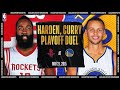 Harden amp Curry Duel In Playoff Showdown Harden amp Curry Duel In Playoff Showdown