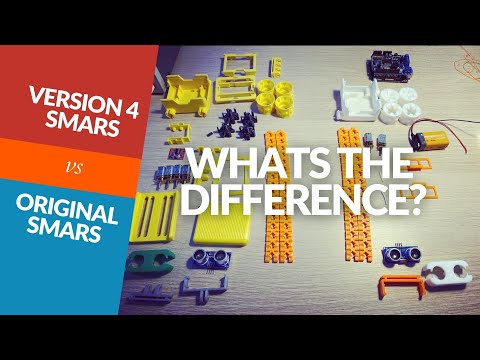 YouTube Thumbnail for Version 4 SMARS vs Original SMARS robot, what’s the difference?