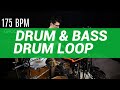 Drum & Bass drum loop 175 BPM // The Hybrid Drummer