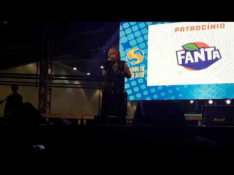 Akira Kushida cantando Sun Vulcan no SANA 2018 em Fortaleza/CE./
