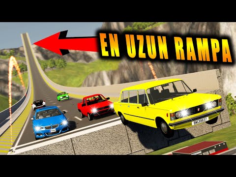 EN UZUN RAMPADAN ATLADIM , ARABALARA TUZAK KURDUM // BeamNG.drive #3
