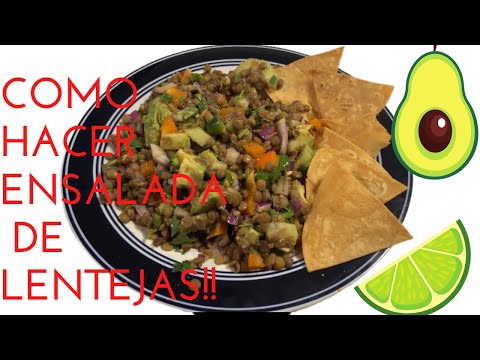 Cómo Hacer Ensalada de Lentejas ( Muy Fácil, Saludable y Rico)!